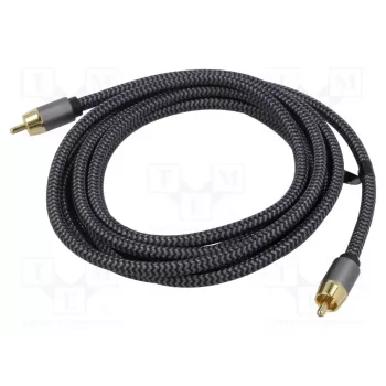 Goobay 65296. Connettore 1: RCA, genere connettore 1: maschio, connettore 2: RCA, genere connettore 2: maschio, materiale cavo: rame,