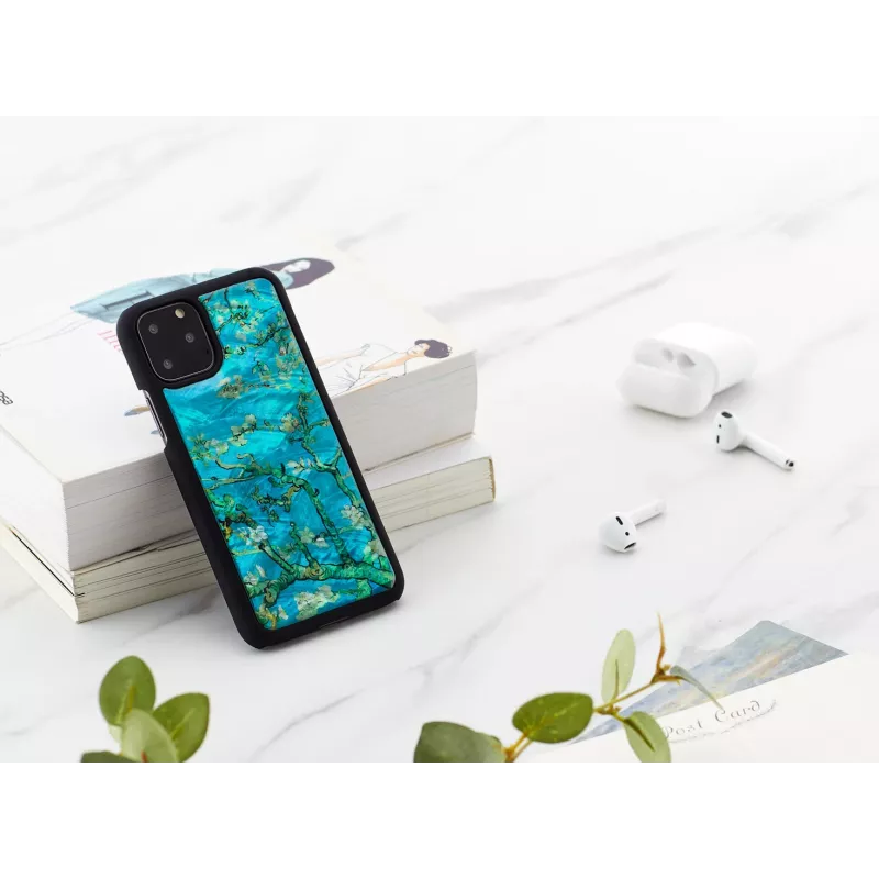 Custodia per smartphone iKins per iPhone 11 Pro – mandorlo in fiore nero, custodia protettiva