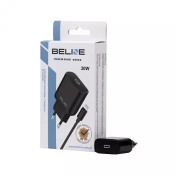 Caricabatterie 30W USB-C a Lightning Beline Beli02174 con cavo nero