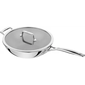 Padella wok ZWILLING Peak 30 cm, acciaio inox 18/10, adatta all'induzione
