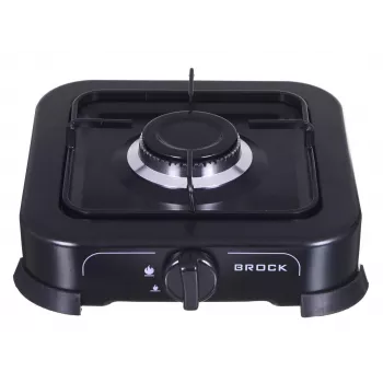 Fornello a gas BROCK GS 2001 BK, un fuoco, controllo manuale