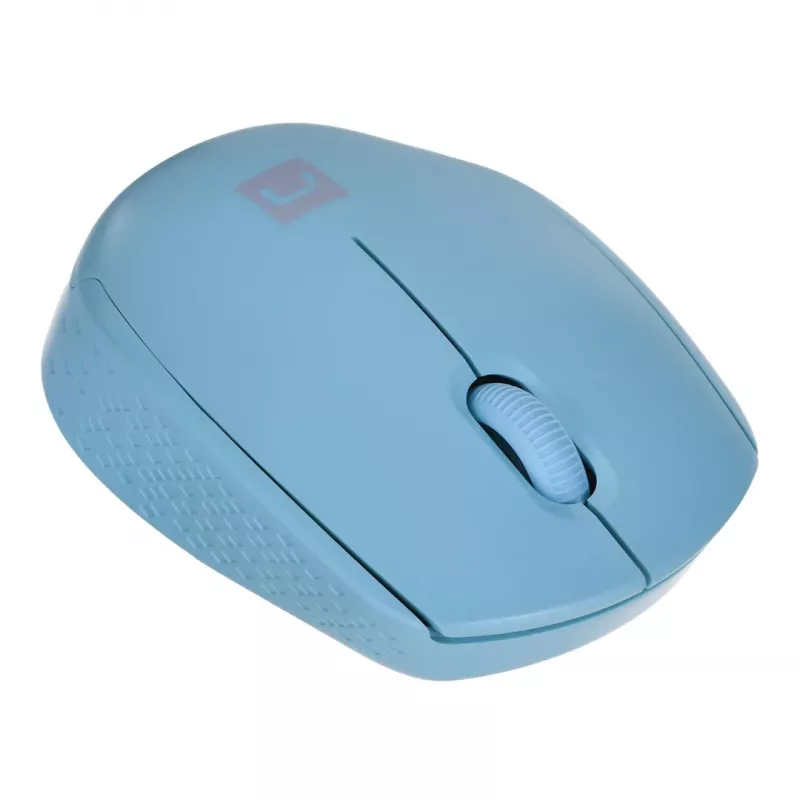 Natec Stork NMY-2001 mouse ottico wireless, 1600 DPI, ricevitore USB, blu