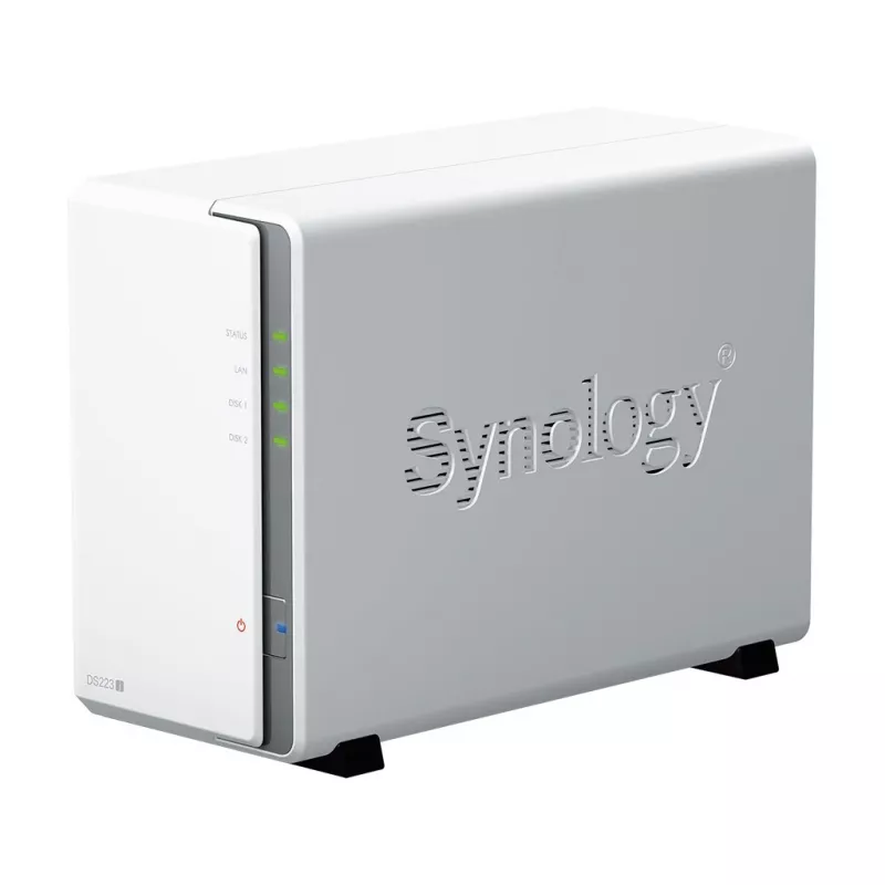 Synology DiskStation DS223J NAS/server di storage desktop Realtek RTD1619B 1 GB DDR4 DiskStation Manager bianco