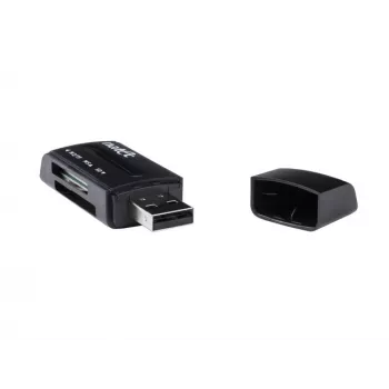 Natec MINI ANT 3 lettore di schede USB 2.0 (SD, SDHC, MMC, M2, microSD), nero (NCZ-0560)