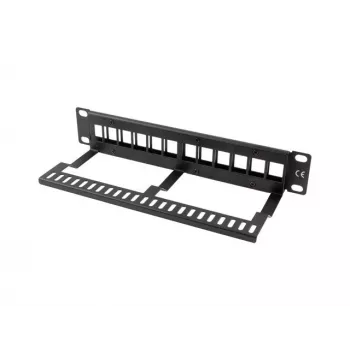 Pannello cieco per rack LANBERG PPKS-9112-B, 12-Port, 1HE, metallo, grigio, 254×44,5×99,3 mm