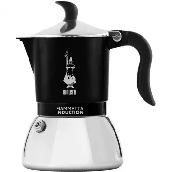 Caffettiera a induzione BIALETTI FIAMMETTA 2 tazze, nero