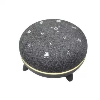 Altoparlante portatile MANTA SPK03-GR Szumi-GO — verde, Bluetooth, suoni per il sonno del bambino, timer, retroilluminazione RGB, 12,5×7,5×12,5 cm