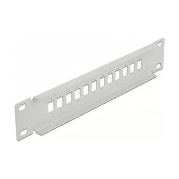 Patch panel fibra ottica DeLOCK 10 pollici 12 porte SC simplex LC duplex 1U grigio
