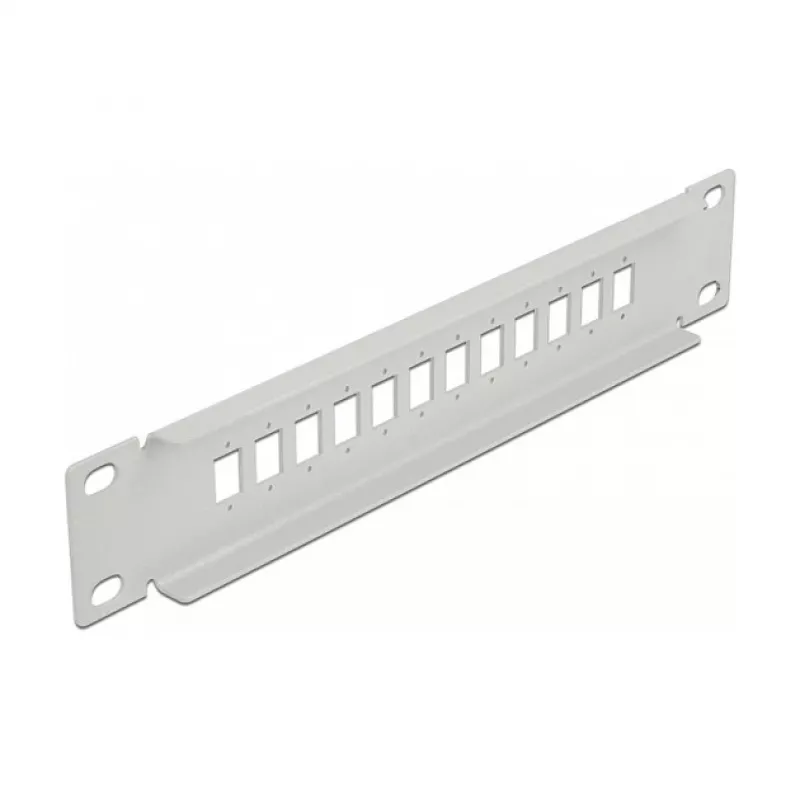 Patch panel fibra ottica DeLOCK 10 pollici 12 porte SC simplex LC duplex 1U grigio
