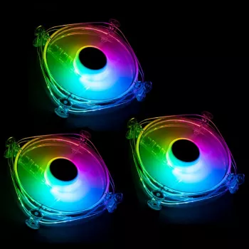 LAMPTRON Icecloud+ kit ventole triple ARGB 120 mm PWM - nero