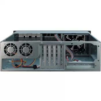 Inter-Tech 3U-30248 Rack nero, acciaio inox