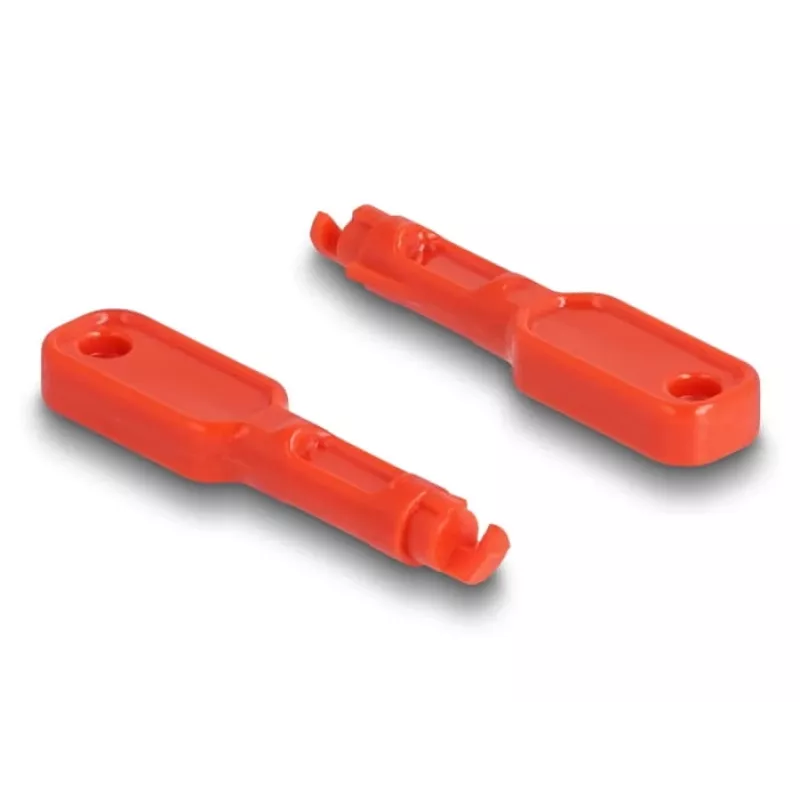 Blocca porte DeLOCK 20928 RJ-45 rosso plastica 11 pezzi