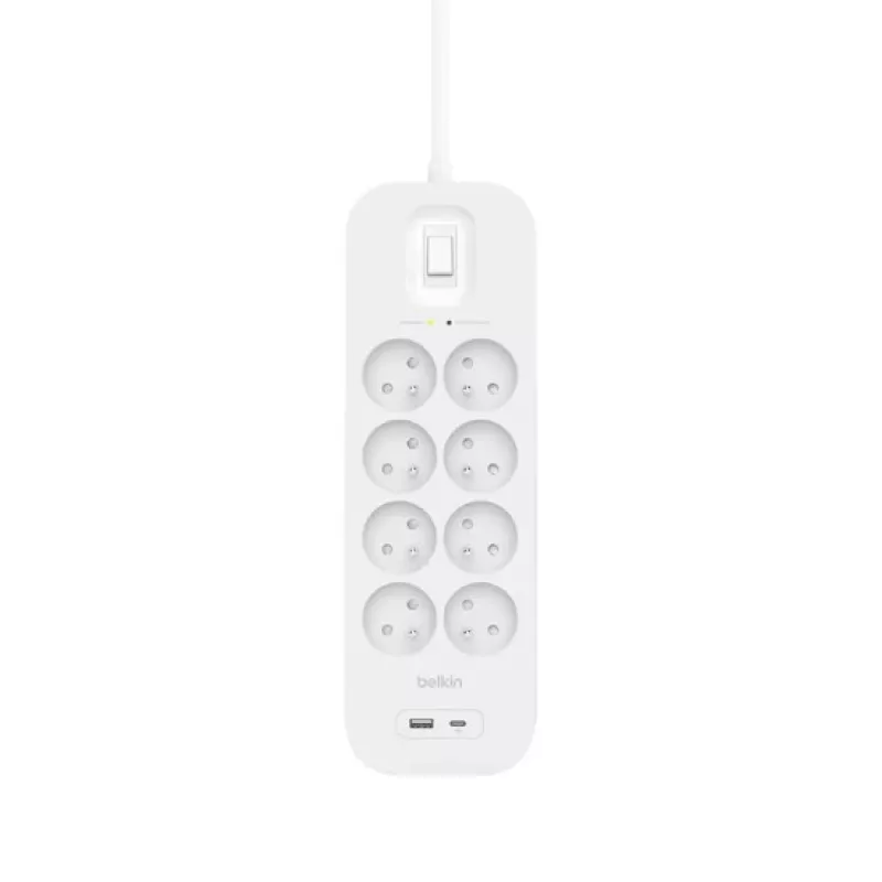Protezione da sovratensione Belkin SRB003CA2M 8 prese AC 900 J bianco 2 m