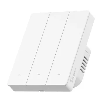 Interruttore a parete smart WiFi Sonoff M5-3C-80W 3 canali per cornice