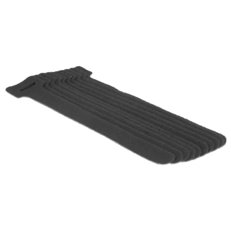 Chiusura a velcro DeLOCK 18686 nero 10 pezzi
