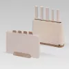 Maestro MR-1412-BEIGE set di coltelli con ceppo + set di taglieri beige