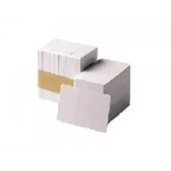 Carta PVC Zebra Premier, 30 mil a bassa coercitività con banda magnetica (5 confezioni da 100)