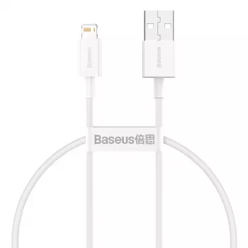 Cavo Baseus Superior Series USB a Lightning, 2,4A, 0,25m (bianco)