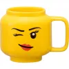 Tazza in ceramica room copenhagen Winking Girl Small gialla 40460803, 250–350 ml