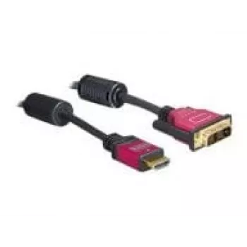 Cavo HDMI - DVI DeLOCK 84343 3,0 m connettore maschio / connettore maschio