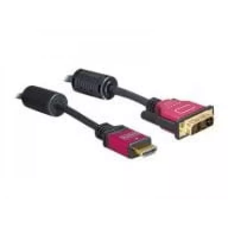Cavo HDMI - DVI DeLOCK 84343 3,0 m connettore maschio / connettore maschio