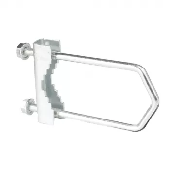 Acciaio zincato Extralink M8 fascetta grande EX.7102, morsetto di ancoraggio M8 per installazione cavi