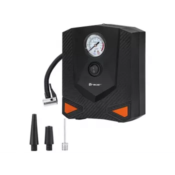 Pompa ad aria portatile TRACER RES-03ML 12V 150 PSI — gonfiatore per pneumatici auto, alimentazione 12 V