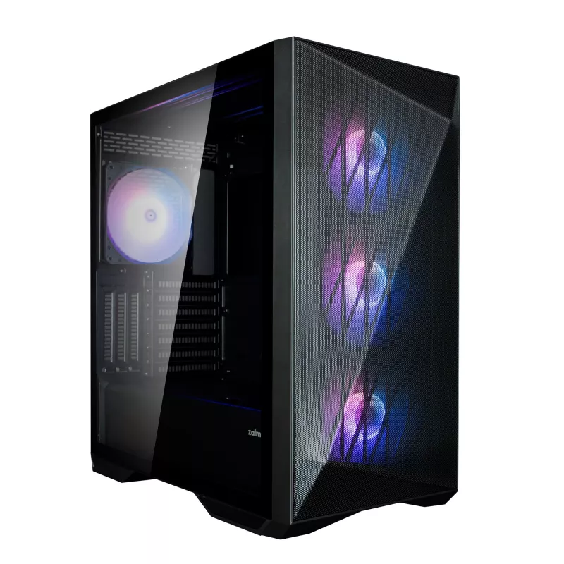 Zalman Z9 Iceberg MS nero case per PC ATX Mid Tower con 4 ventole ARGB da 140 mm - Midi/Mini Tower - ATX