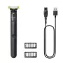 Rasoio a lamina e trimmer Philips OneBlade QP1424/10 — antracite, a batteria, 30 min. di autonomia, pettini per barba