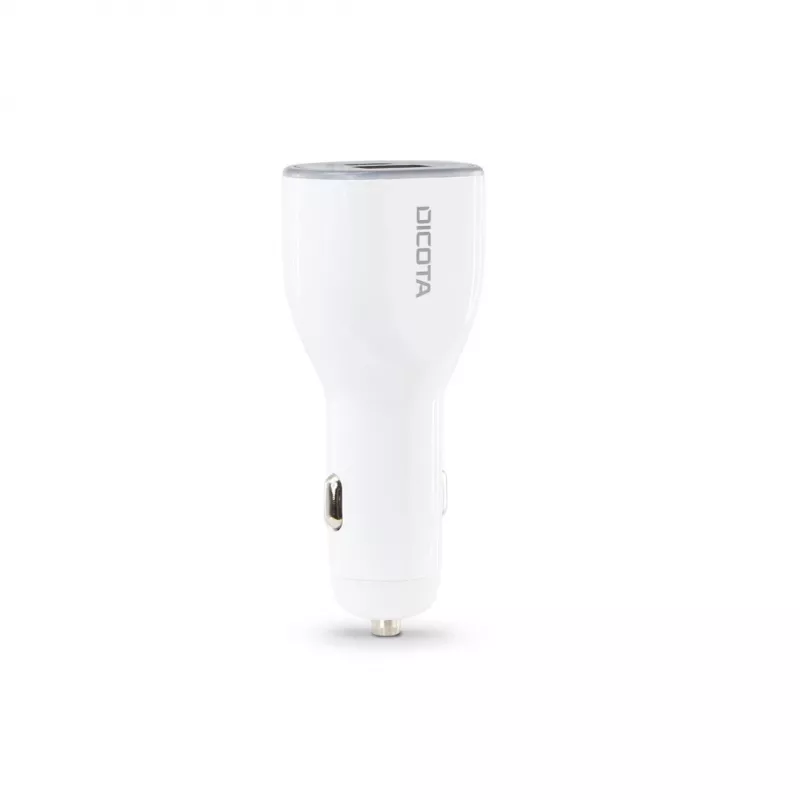 Caricabatterie mobile DICOTA D31932 per laptop, smartphone, tablet bianco presa accendisigari auto