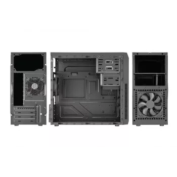 Case | GOLDEN TIGER | Fattori di forma scheda madre supportati micro ATX | nero | Midi Tower | Baltimore 530 | BALTIMORE5302USB2+2USB3