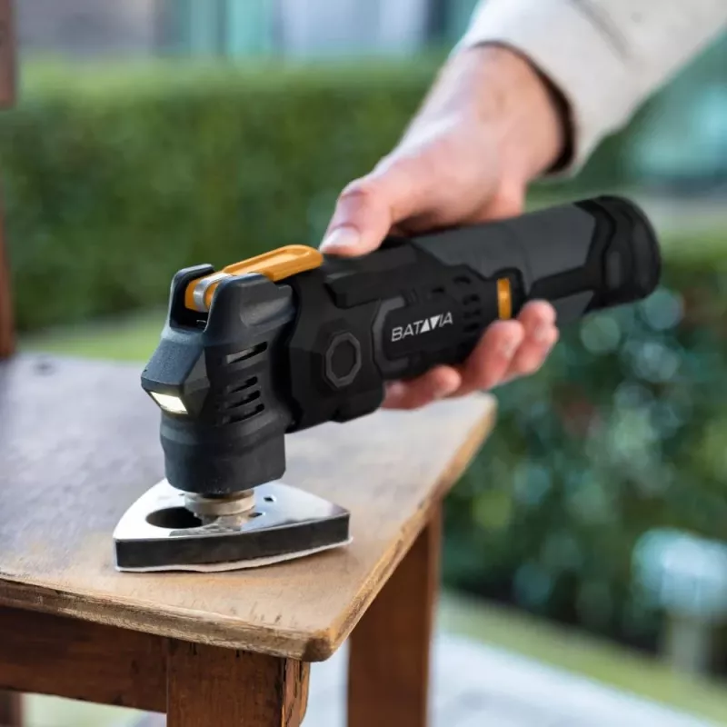 Batavia B.V. | Multitool antiviibrazione 12V batteria - Set Fixxpack 2.0 (incl. batteria 2,0 Ah e cavo di ricarica USB-C)