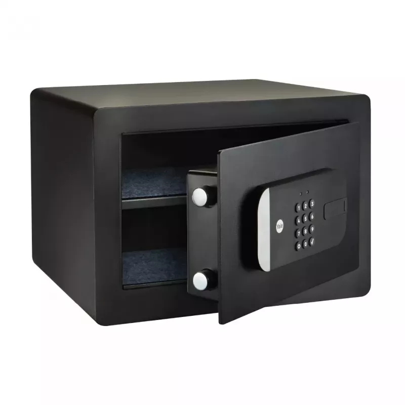 Cassaforte a sé stante Yale YSS/250/EB1 — serratura elettronica e a chiave, nero, 250×300×350 mm