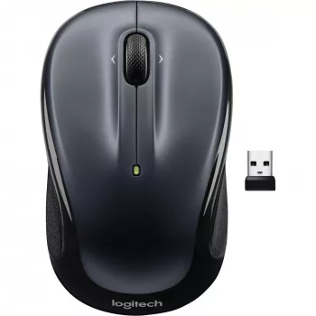 LOGITECH M325s mouse per entrambe le mani ottico 5 tasti senza fili 2,4 GHz ricevitore USB Nano grigio scuro