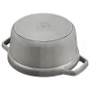 Staub La Cocotte rotonda in ghisa 26 cm, grigio grafite