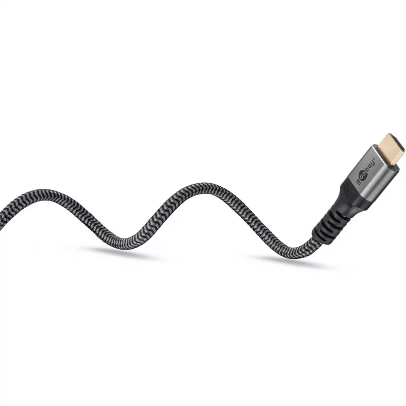 Goobay 64999 Cavo HDMI 0,5 m HDMI Tipo A (standard) grigio (64999)