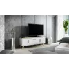 Cama supporto TV LOTTA 140cm bianco + rovere sonoma
