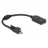 Cavo DisplayPort DeLOCK 62638 Mini DisplayPort 0,25 m nero