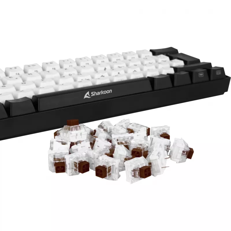 Kailh Box Brown set di switch, interruttori marrone/trasparente, 35 pezzi