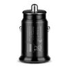 everActive CC-25C caricabatterie da auto, 2x USB 12 W, con cavo USB-C