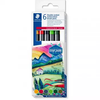 Set di matite colorate Staedtler Design Journey Around the World Europa Set 3001 C6-1