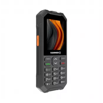 Telefono cellulare Hammer 6 LTE, 2,4" IPS, dual SIM, 2500 mAh, nero (TEL000927)