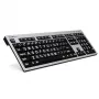Tastiera Logickeyboard LKB-LPRNTWB-AJPU Office USB francese nero argento