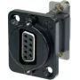 Adattatore per cavo Neutrik NADB9FF-B VGA nero – acciaio inox (NADB9FF-B)