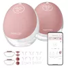 Momcozy M9 tiralatte elettrico doppio rosso, 150ml