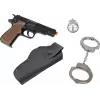 Set poliziotto giocattolo Pulio 155425/6 con accessori – figura e attrezzatura per gioco di ruolo