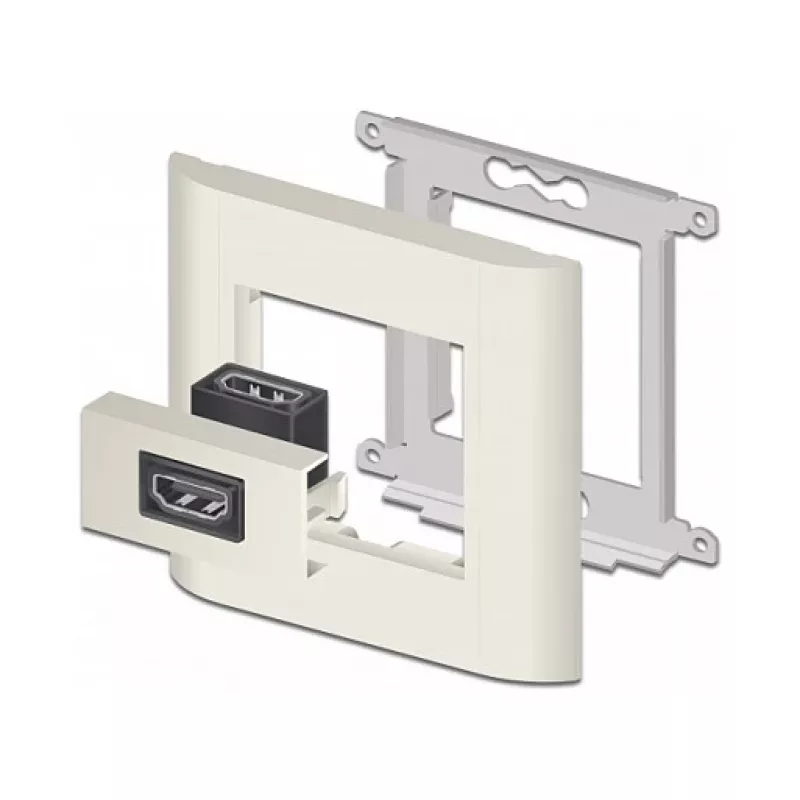 Modulo HDMI DeLOCK Easy 45 81304 angolato 90° 22,5 x 45 mm