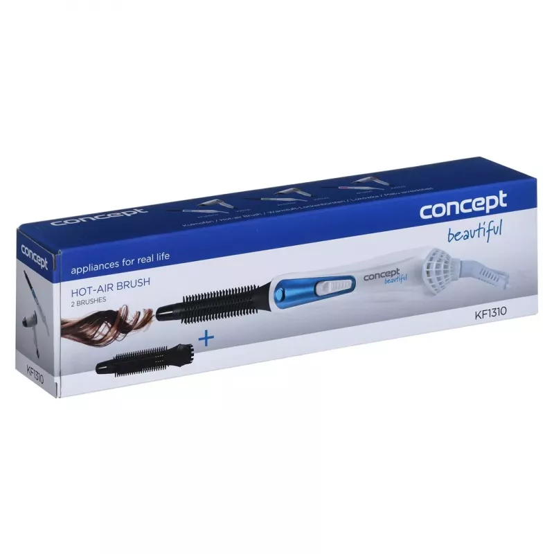 Concept KF-1310 spazzola ad aria calda blu, bianco 400 W 0,19 m