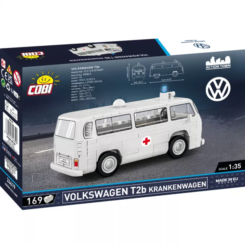 Kit modello Cobi Volkswagen T2b Ambulanza 1:35 grigio