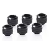 Kit raccordi Alphacool 17475 — raccordi in ottone, nero, Ø 22 mm, H 20 mm